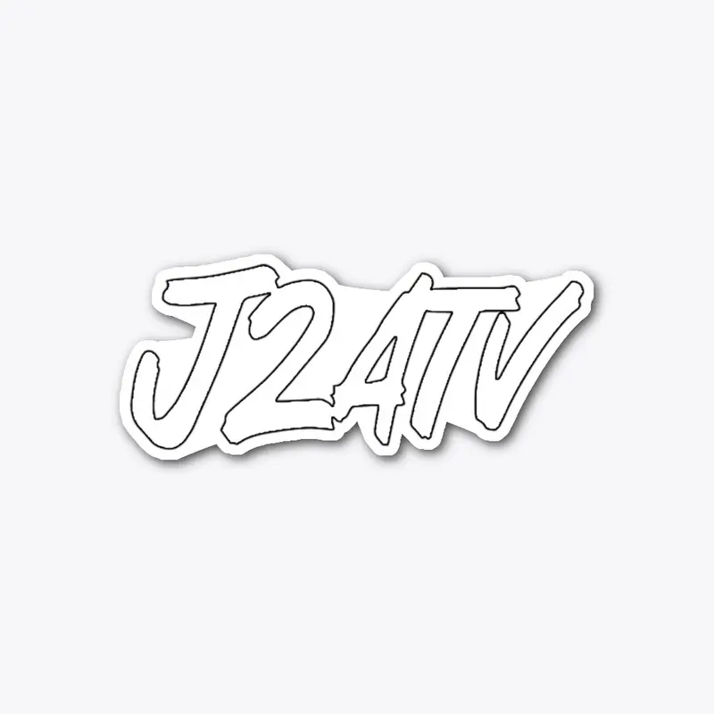 J2A TV Font Sticker